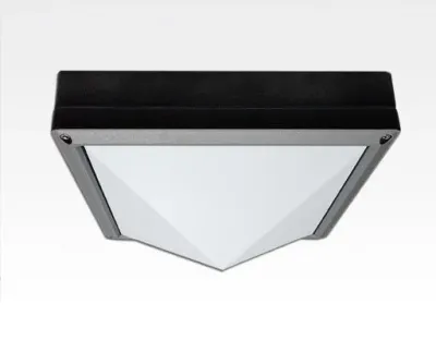 20W LED Wand/Deckenleuchte grau quadr. pyr. Warm Weiß  / 2700-3200K 900lm 230VAC IP54 120Grad