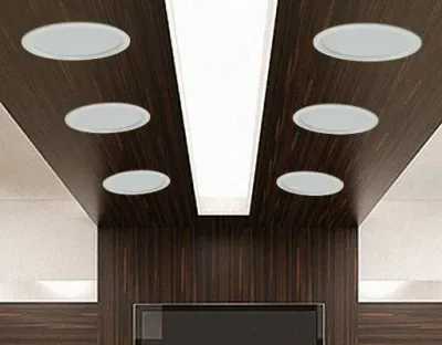 36W LED Einbau Downlight weiß rund dimmbar Neutral Weiß / 4000-4500K 3600lm 230VAC IP20 120Grad -Ausstellungsstück mit kleinen Schönheitsfehler — Bild 2