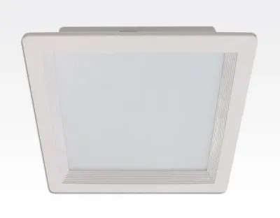 24W LED Einbau Downlight weiß quadratisch dimmbar Neutral Weiß / 4000-4500K 2400lm 230VAC IP43 120Grad -Ausstellungsstück mit kleinen Schönheitsfehler