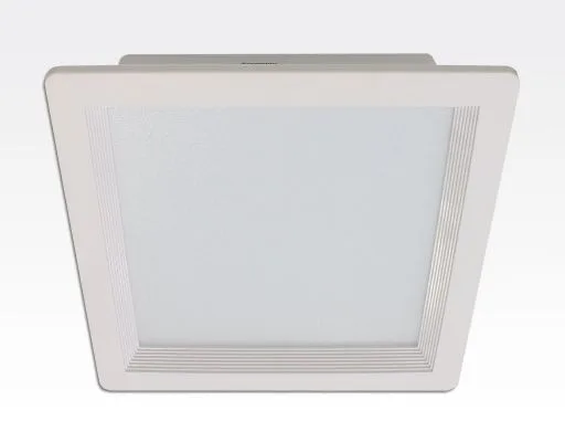 18W LED Einbau Downlight weiß quadratisch dimmbar Warm Weiß / 2700-3200K 1800lm 230VAC IP43 120Grad