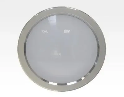 24W LED Einbau Downlight silber rund dimmbar Warm Weiß / 2700-3200K 2400lm 230VAC IP43 120Grad — Bild 4
