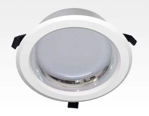 20W LED Einbau Downlight weiß rund Warm Weiß / 2800-3000K 1500lm 230VAC IP44 120Grad -Ausstellungsstück mit kleinen Schönheitsfehler