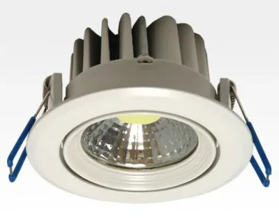 3W LED Einbau Downlight weiß rund Warm Weiß / 2700-3200K 180lm 230VAC IP44 120Grad