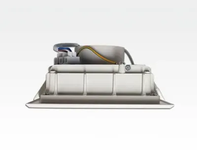 30W LED Einbau Downlight weiß quadratisch Warm Weiß / 2700-3200K 1800lm 230VAC IP44 120Grad -Ausstellungsstück mit kleinen Schönheitsfehler — Bild 3