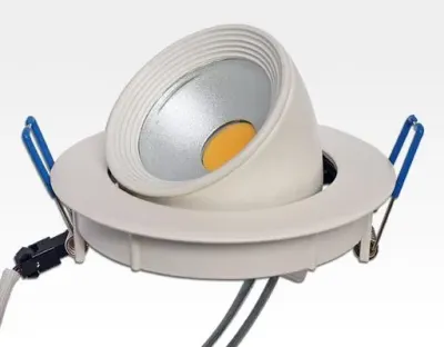 10W LED Einbau Spotleuchte weiß rund Neutral Weiß / 4000-4500K 650lm 230VAC IP40 90Grad — Bild 3