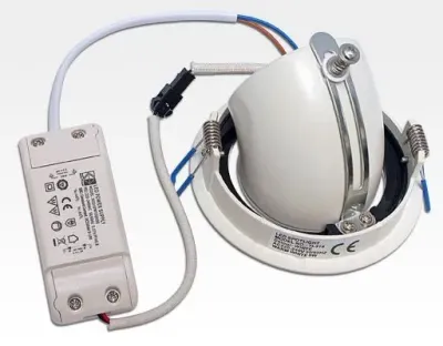 10W LED Einbau Spotleuchte weiß rund Neutral Weiß / 4000-4500K 650lm 230VAC IP40 90Grad — Bild 5