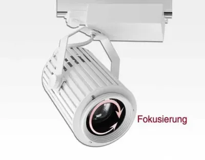 60W LED 3-Phasen Schienen Leuchte 24-60Grad einstellbar / weiss Warm Weiss 5600lm 230VAC -Ausstellungsstück mit kleinen Schönheitsfehler
